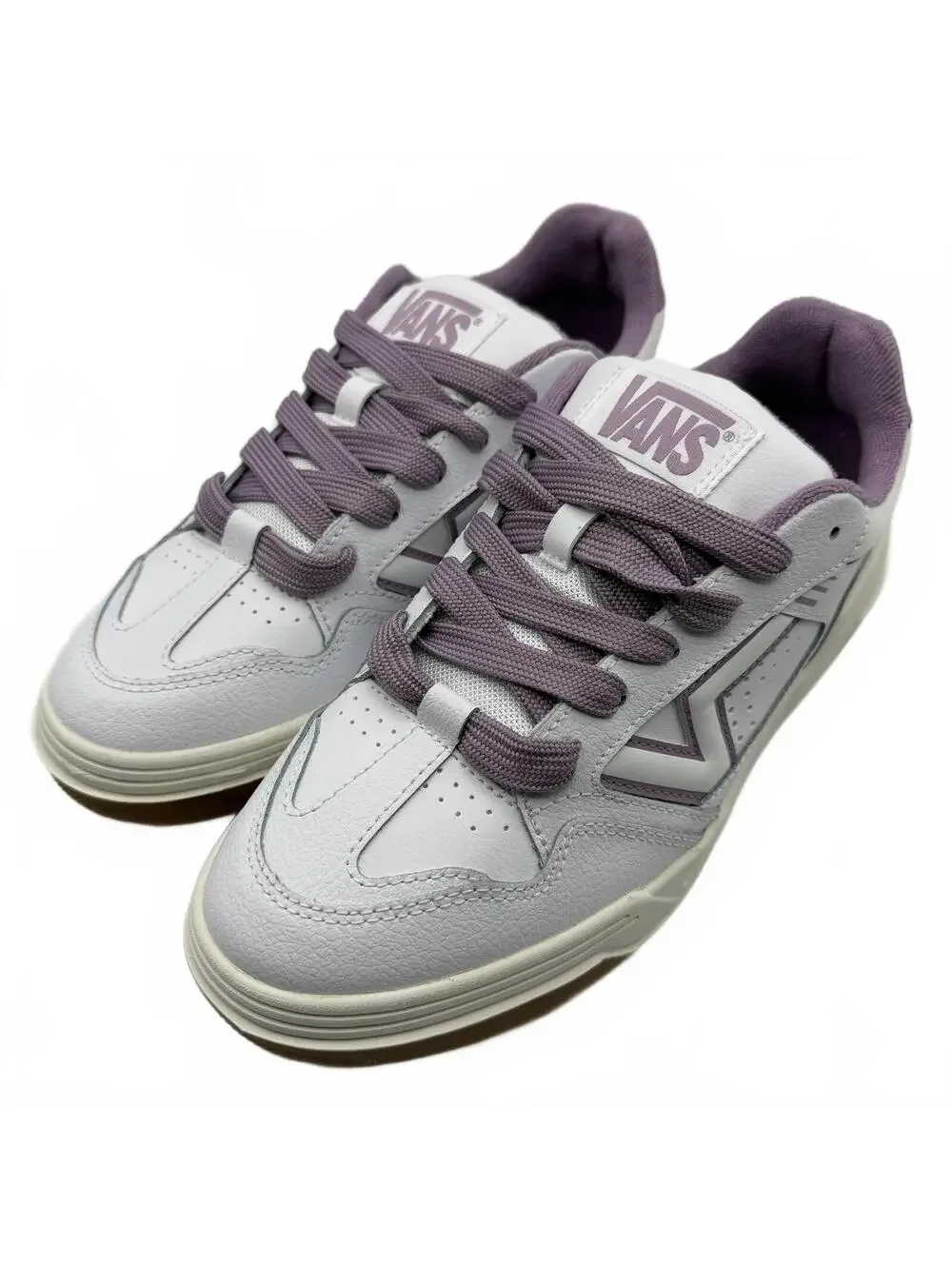 VANS Upland Vintage Leather Purple White VN000D1HPRP Women's Size 9.5
